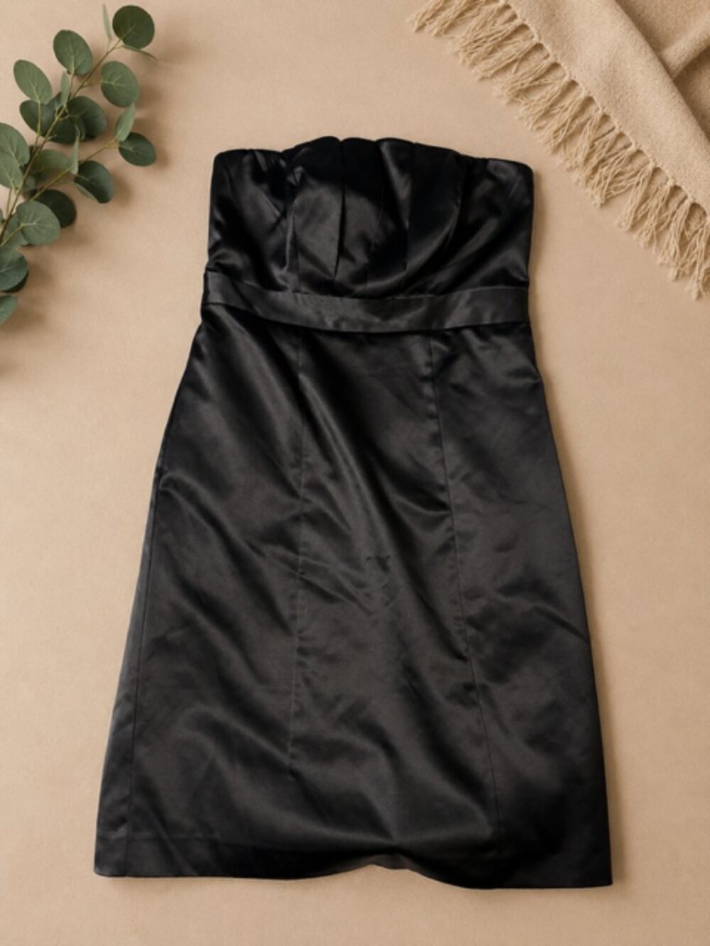 🖤 The Limited Strapless Satin Cocktail Dress – Size 2 🖤 - Picture 1 of 4